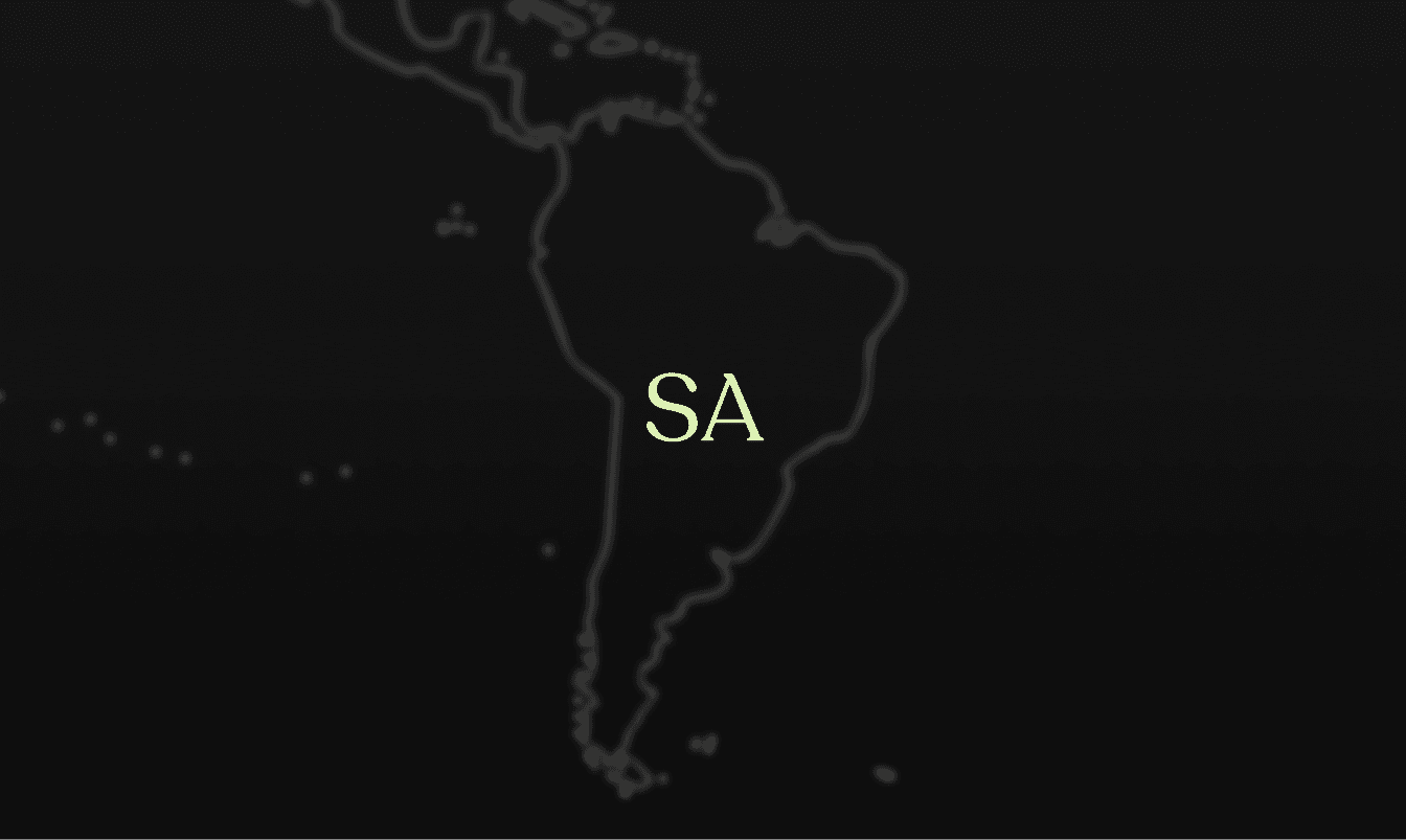 Map of South America showing crop weather forecast coverage for Brazil and Argentina including weather impacts on soybean, corn and crop progress conditions