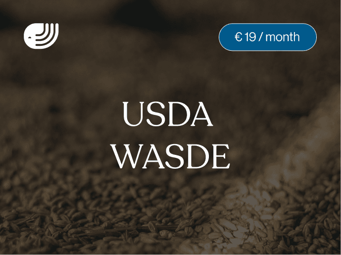Report card for the CMN USDA WASDE report with data comparison and market implications covering global wheat, corn and soybean supply and demand estimates with analyst input