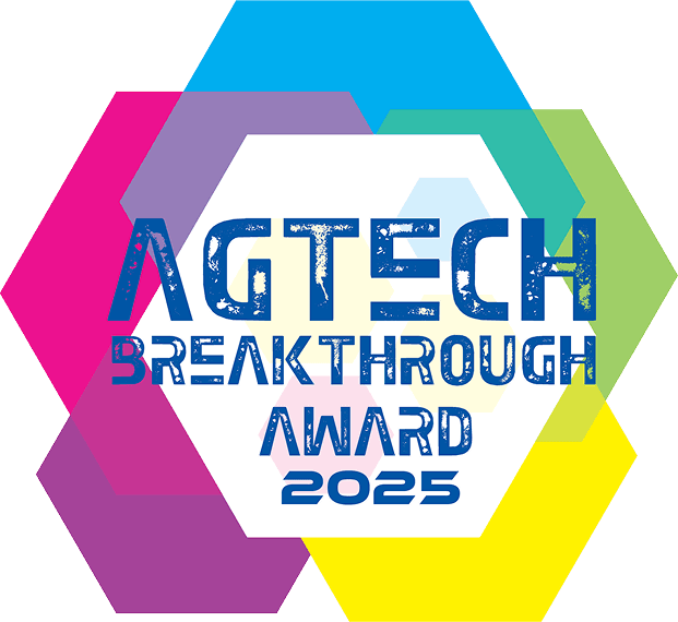 AgTech Breakthrough Award 2025 badge recognising the CM Navigator freight calculator for innovation in agricultural commodity freight market intelligence